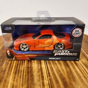 Jada Fast & Furious Mazda RX-7 Orange Die-Cast 1:32 Scale Model Car 24075